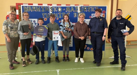 SUKCESY NASZYCH UCZNIÓW W TURNIEJU BEZPIECZEŃSTWA W RUCHU DROGOWYM